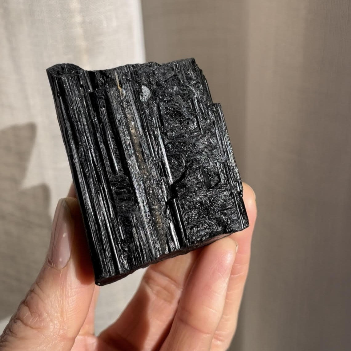 Black Tourmaline Raw Medium - Intuitively Chosen