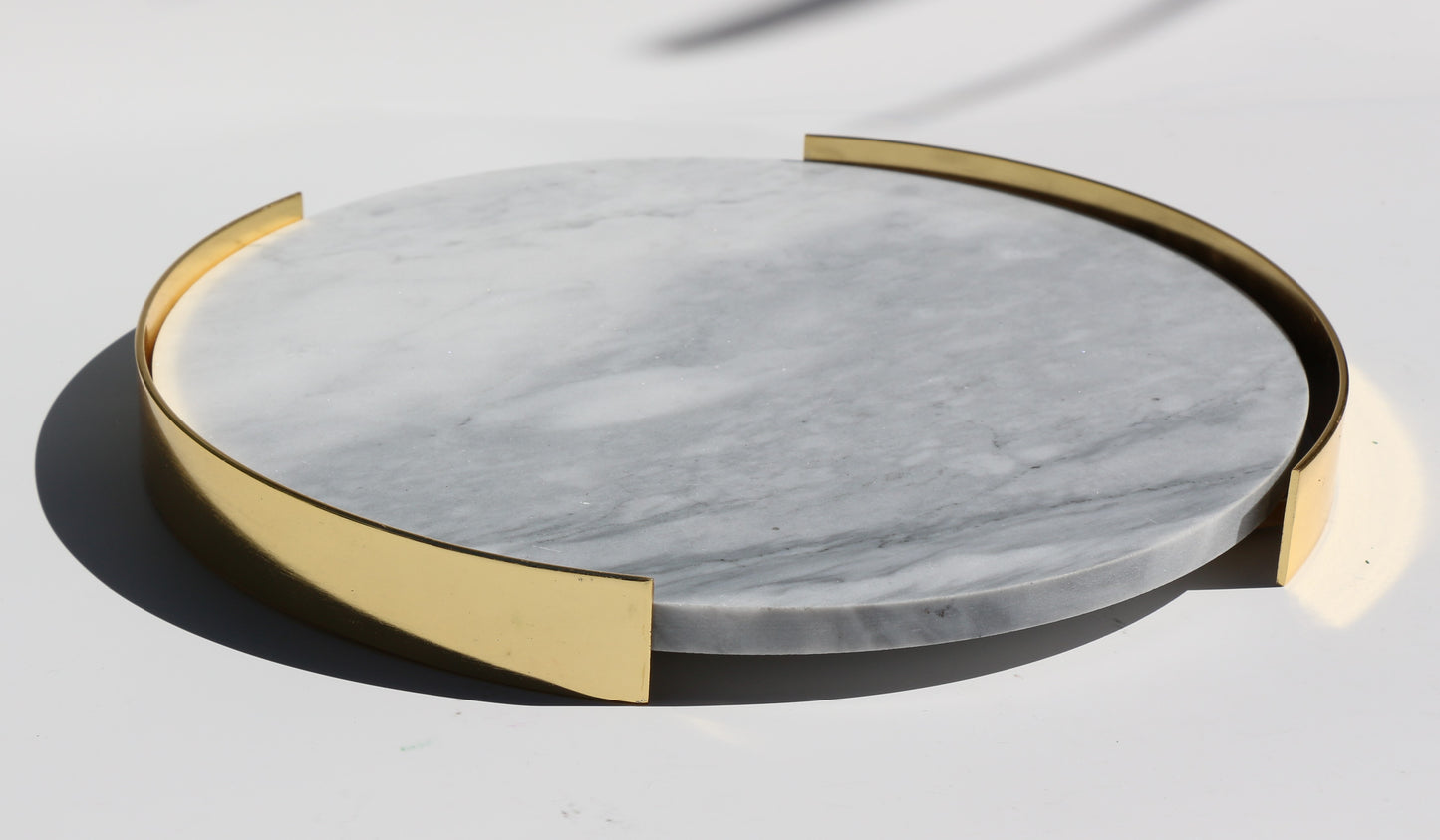 Marble & Gold Trim Tray