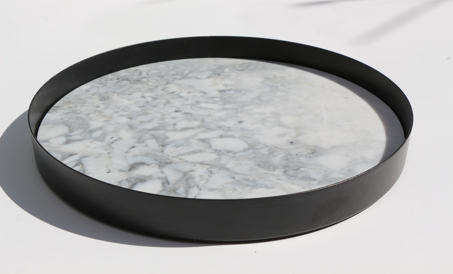 Marble & Black Tray