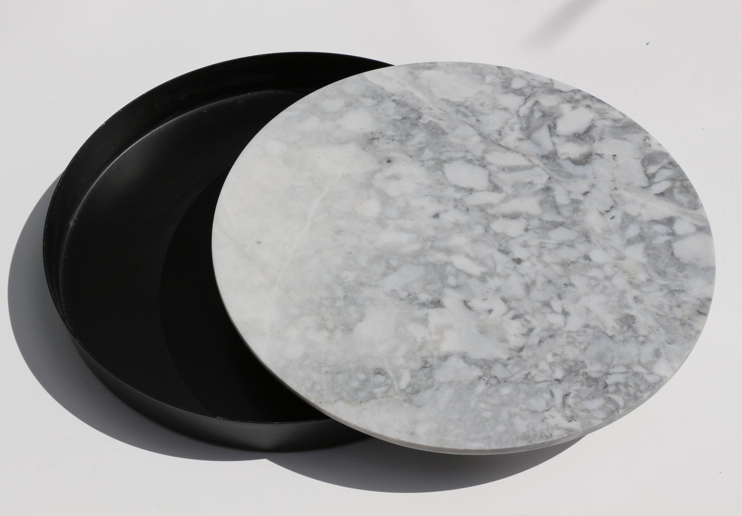 Marble & Black Tray