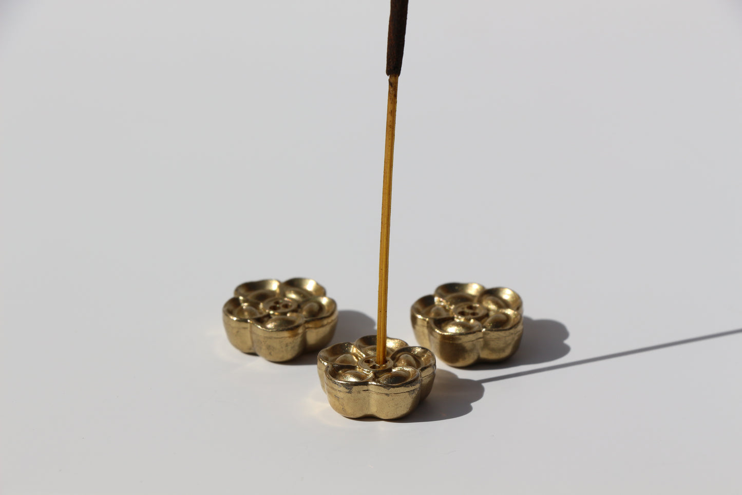 Brass Flower Incense Holder