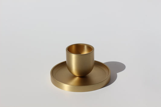 Finn Brass Candle Holder