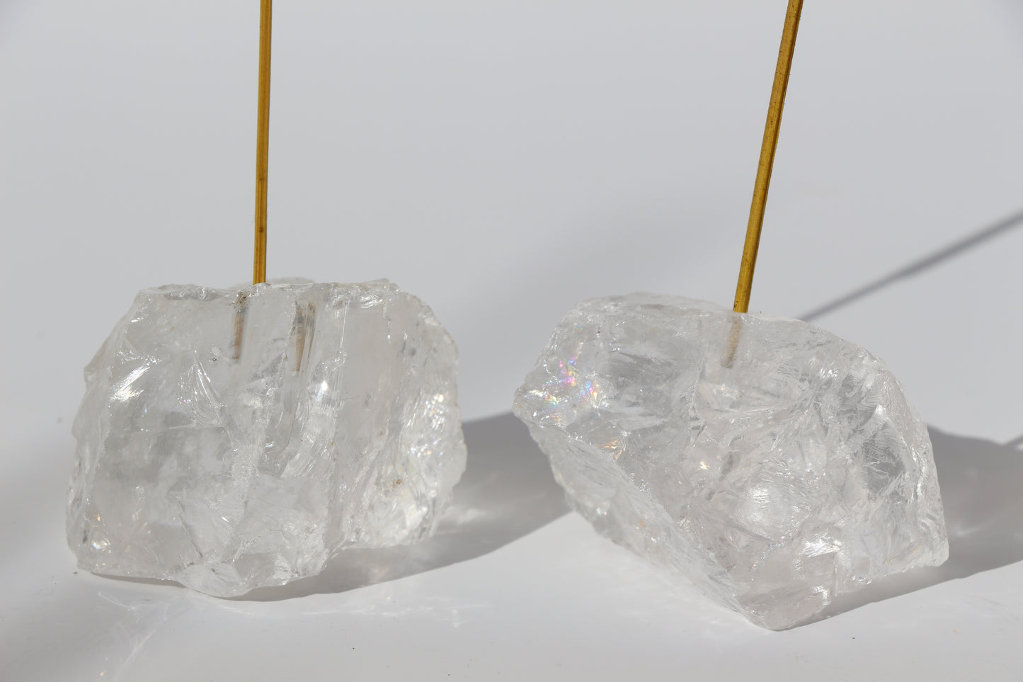 Clear Quartz Crystal Incense holder - Intuitively Chosen