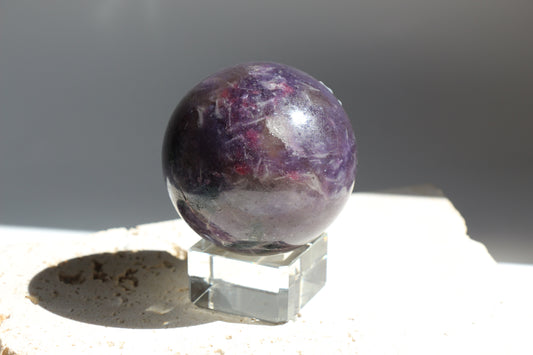 Lepidolite Sphere 001