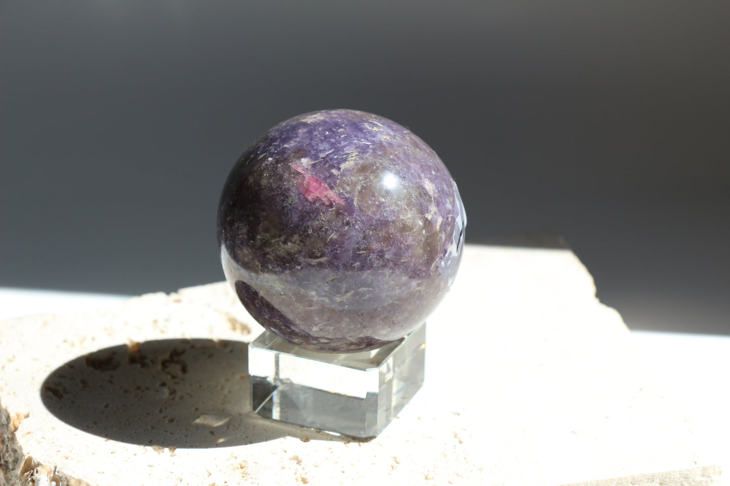 Lepidolite Sphere 002