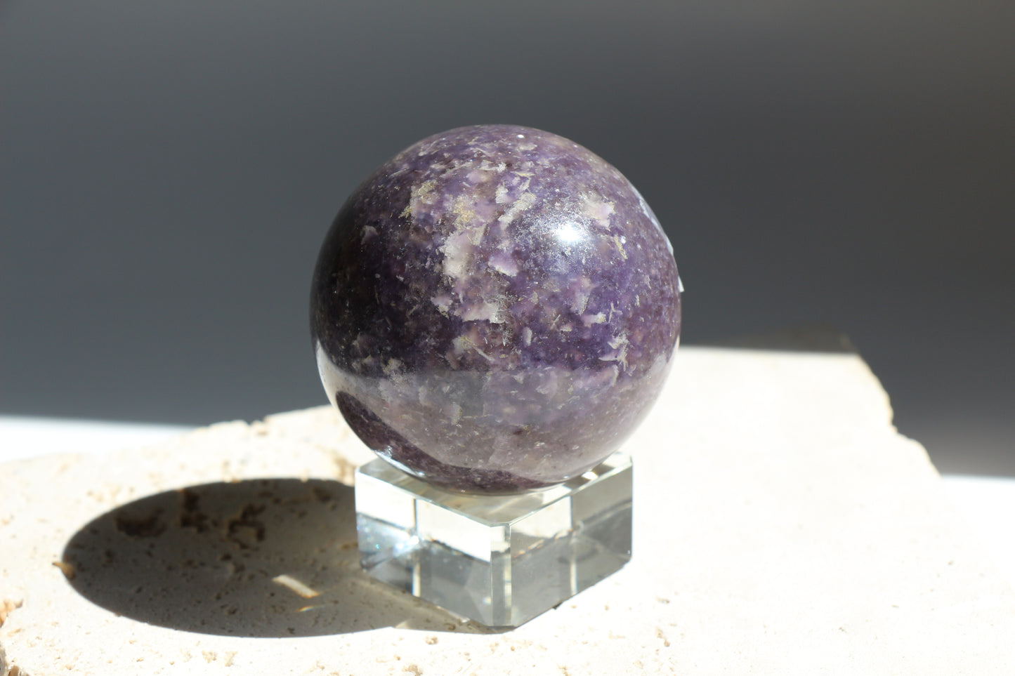 Lepidolite Sphere 002