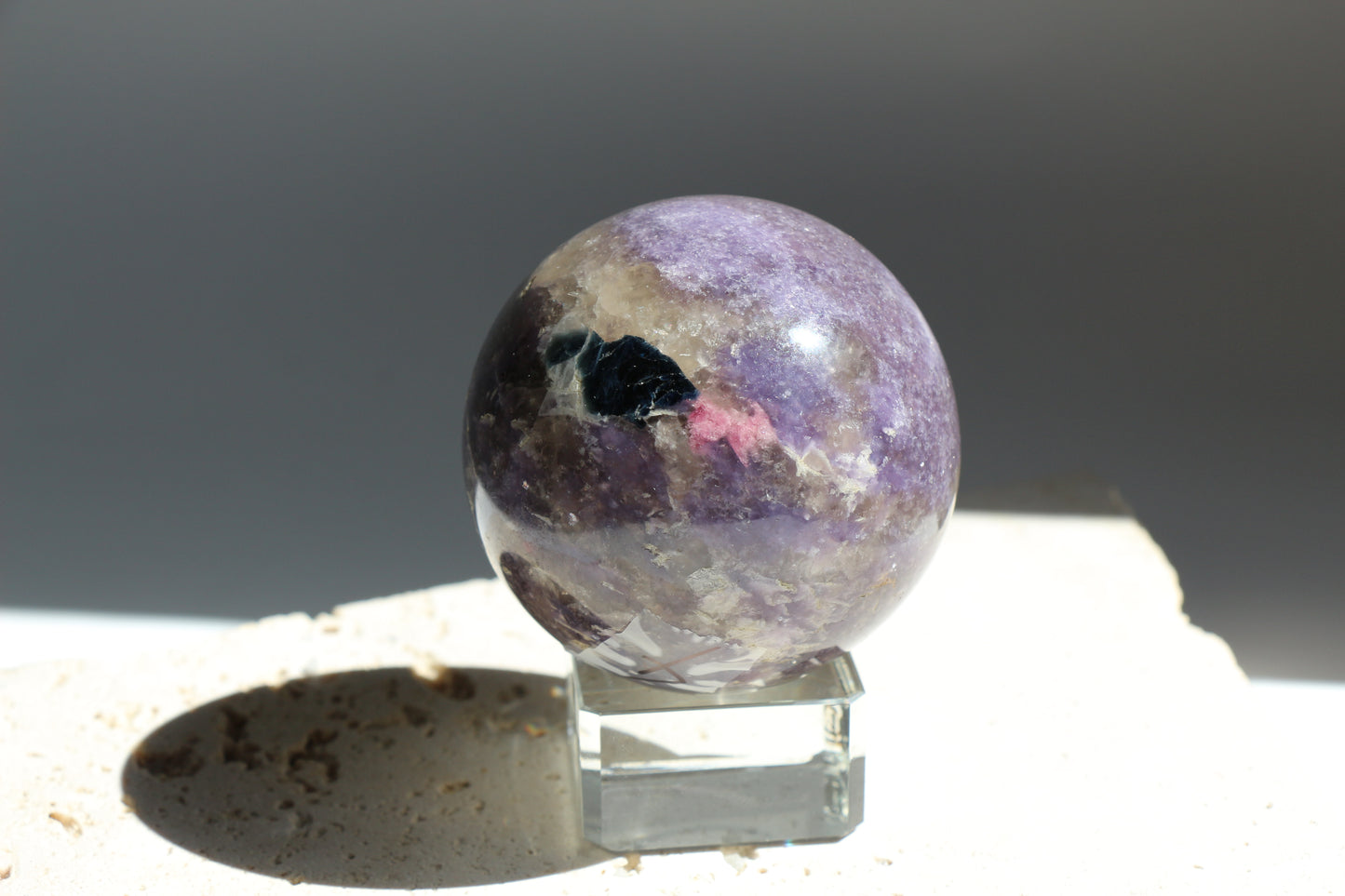 Lepidolite Sphere 004