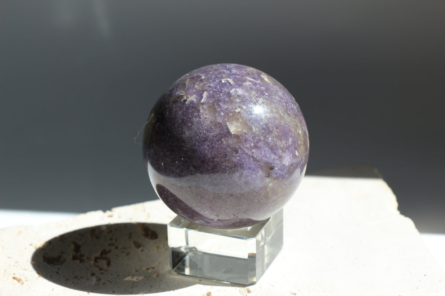 Lepidolite Sphere 004