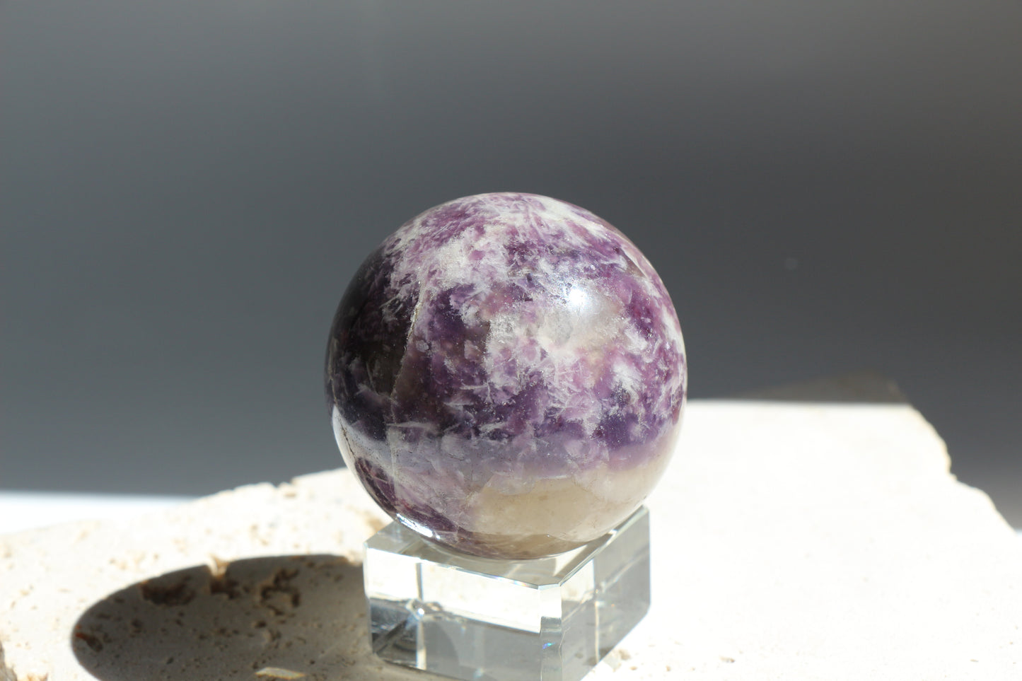 Lepidolite Sphere 003