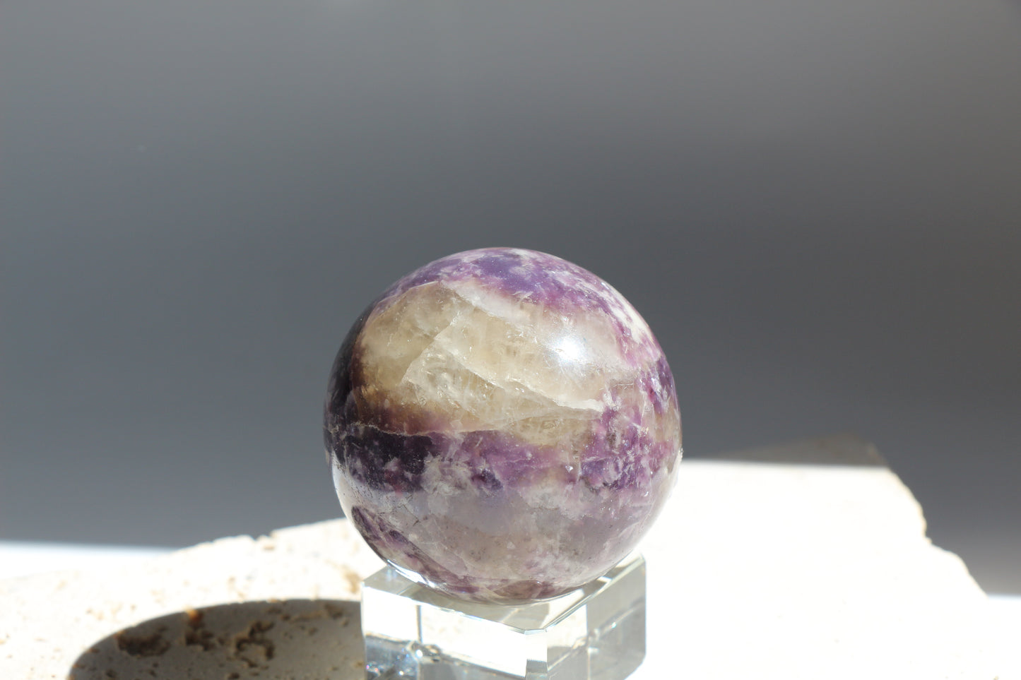 Lepidolite Sphere 003