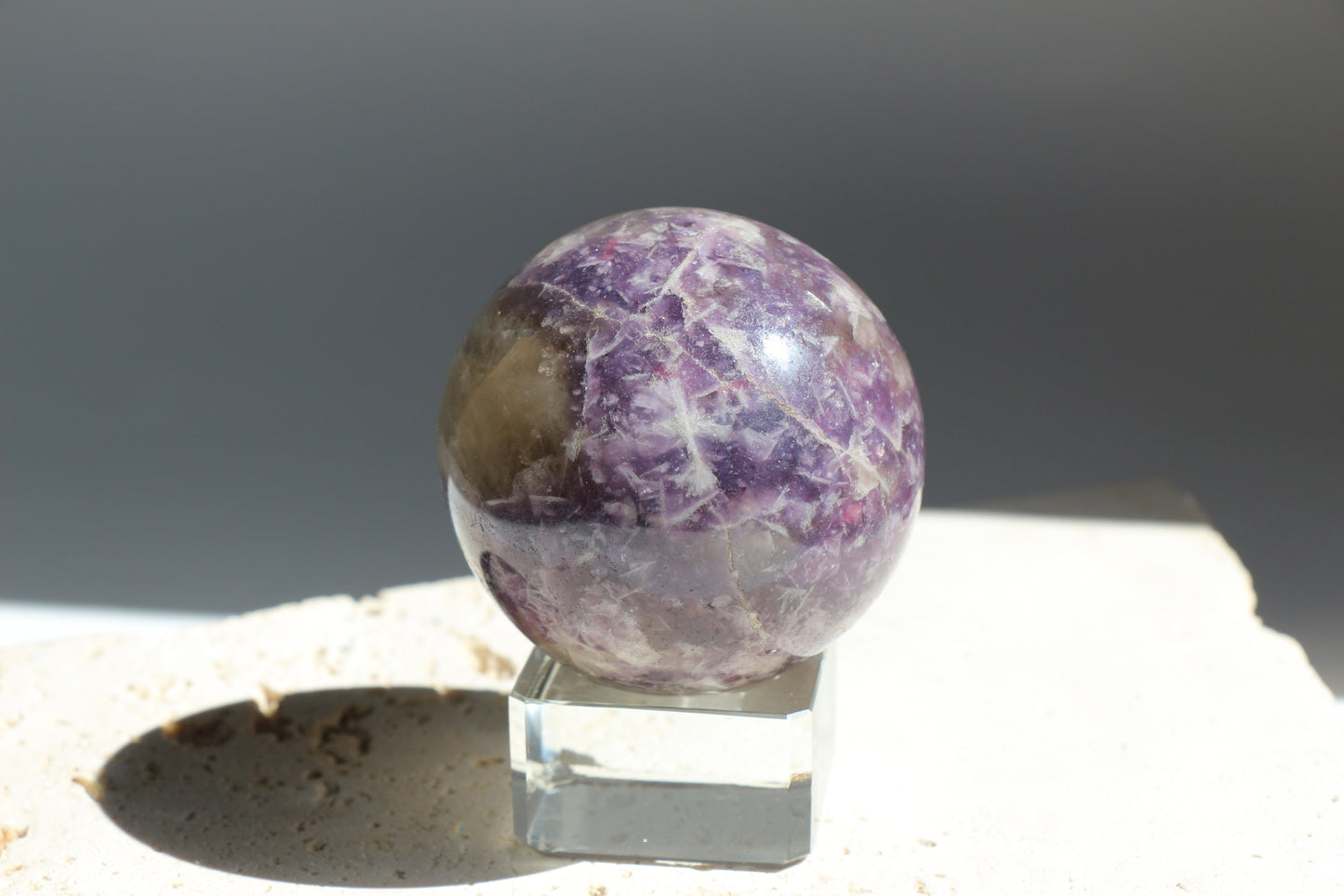 Lepidolite Sphere 003