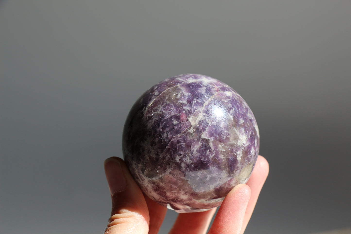 Lepidolite Sphere 003