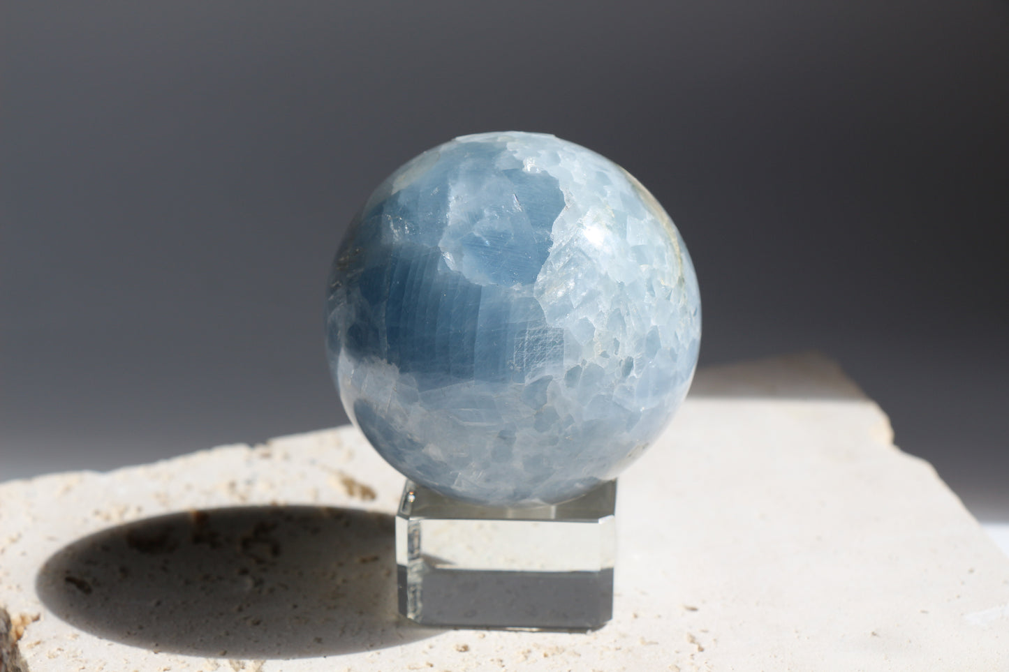 Blue Calcite Sphere 001