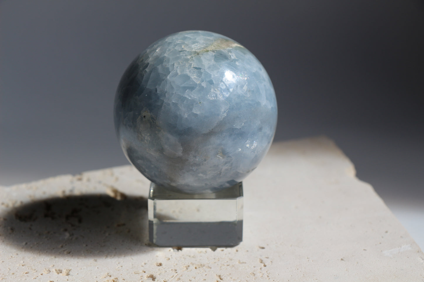 Blue Calcite Sphere 001