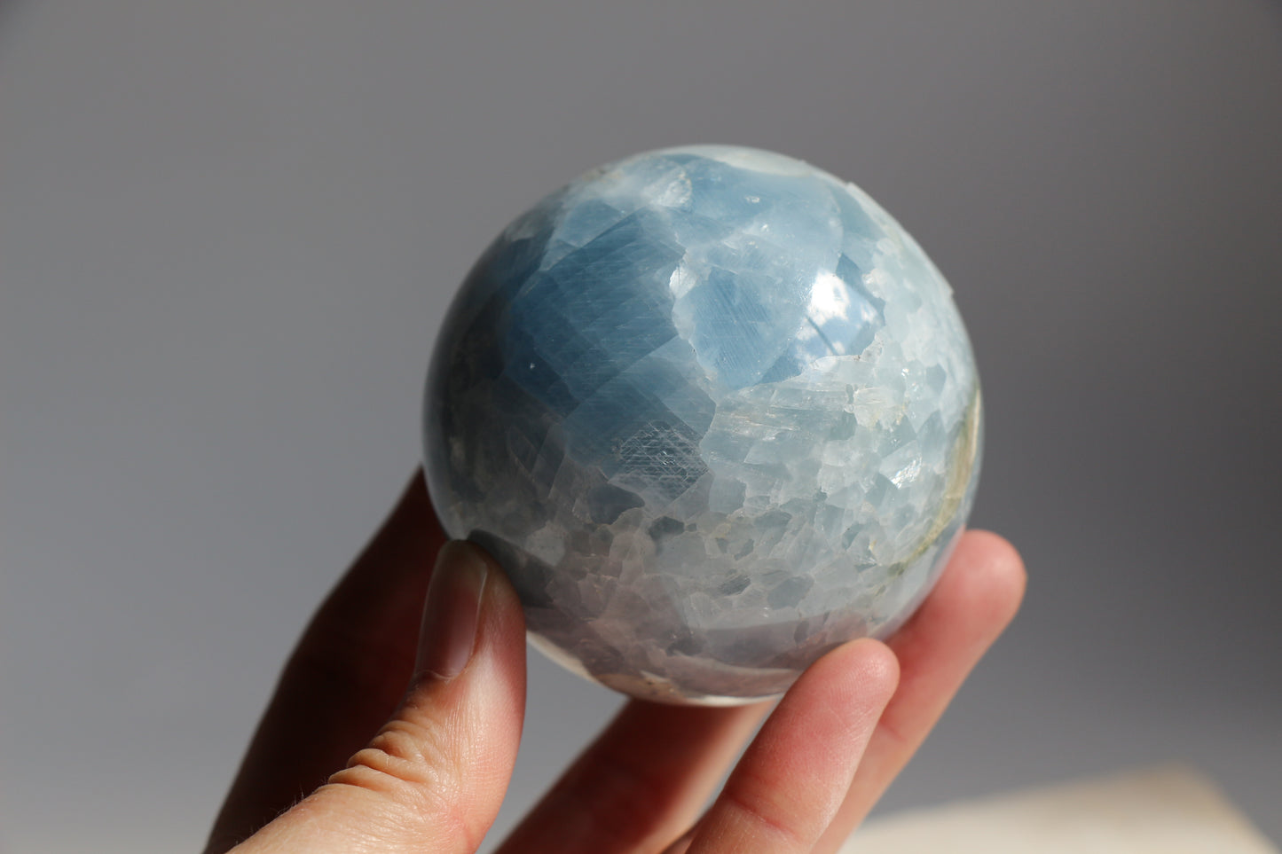 Blue Calcite Sphere 001