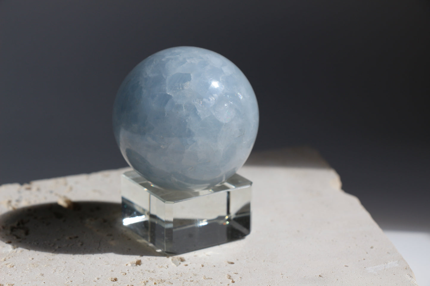 Blue Calcite Sphere 005