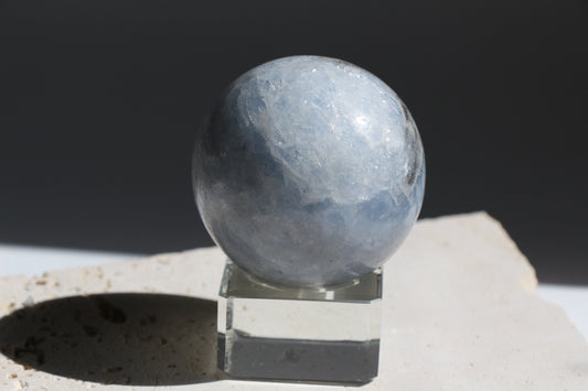 Blue Calcite Sphere 004