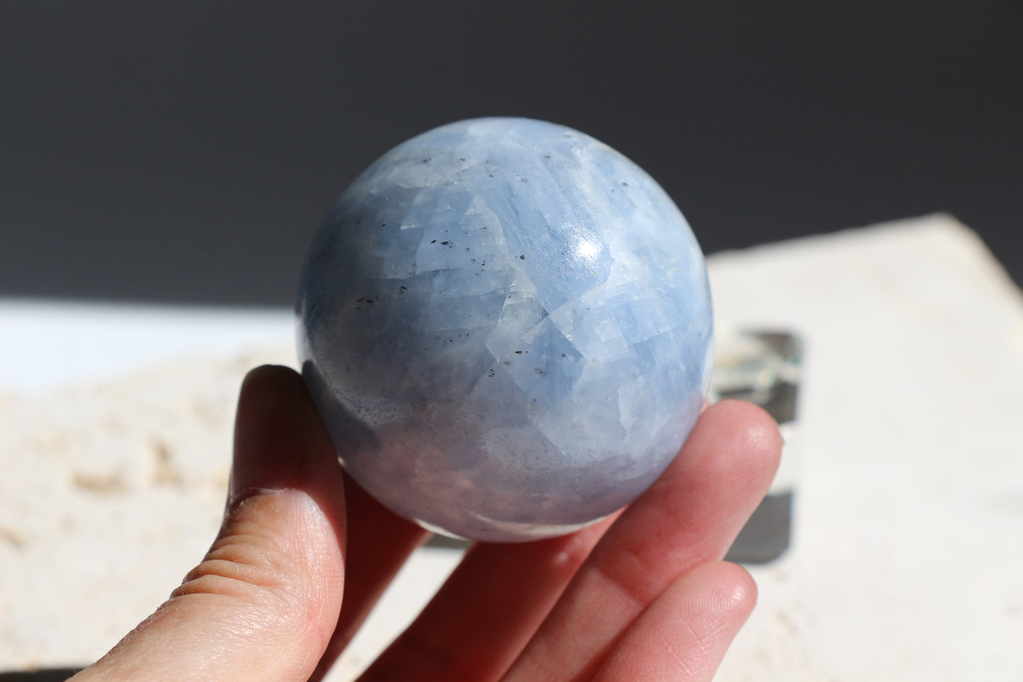 Blue Calcite Sphere 003