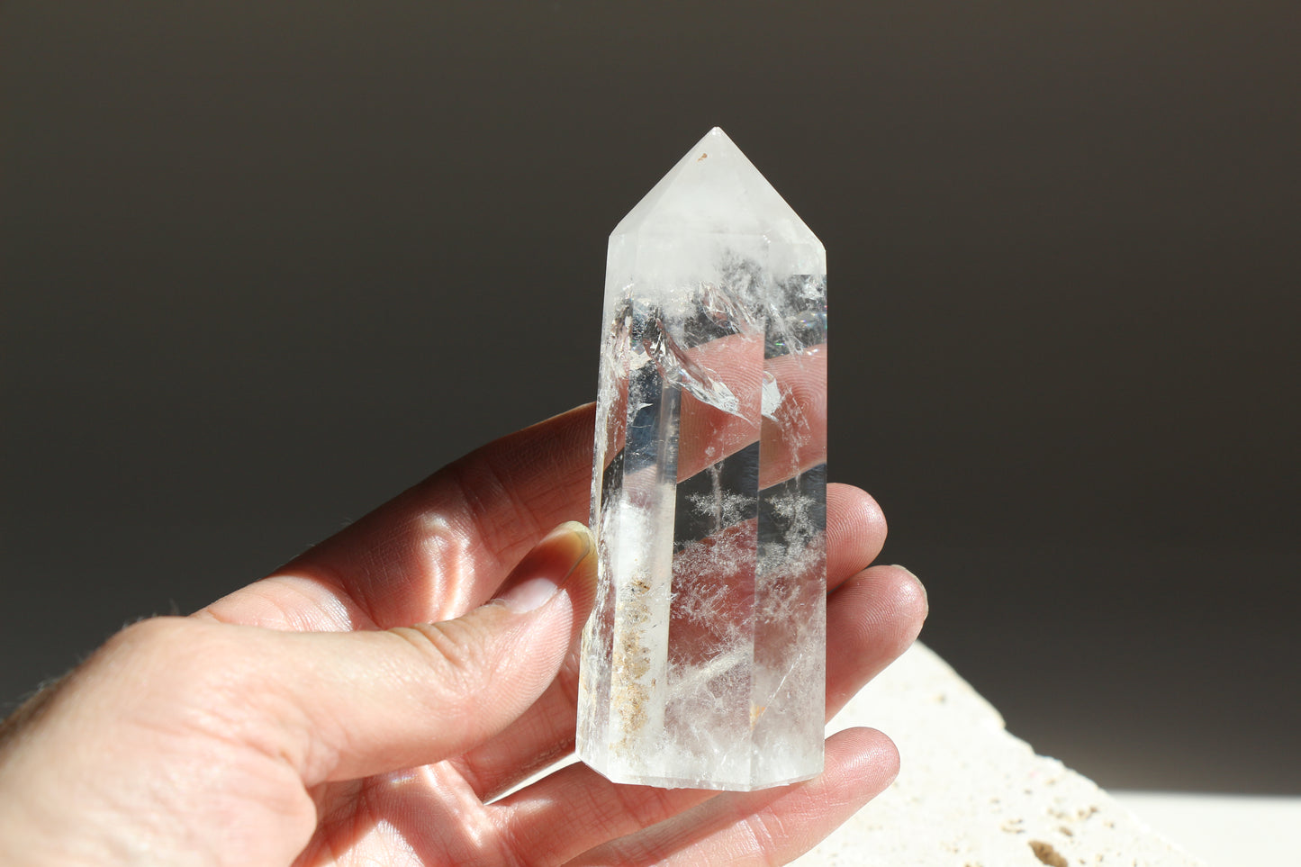 Clear Quartz Tower 007