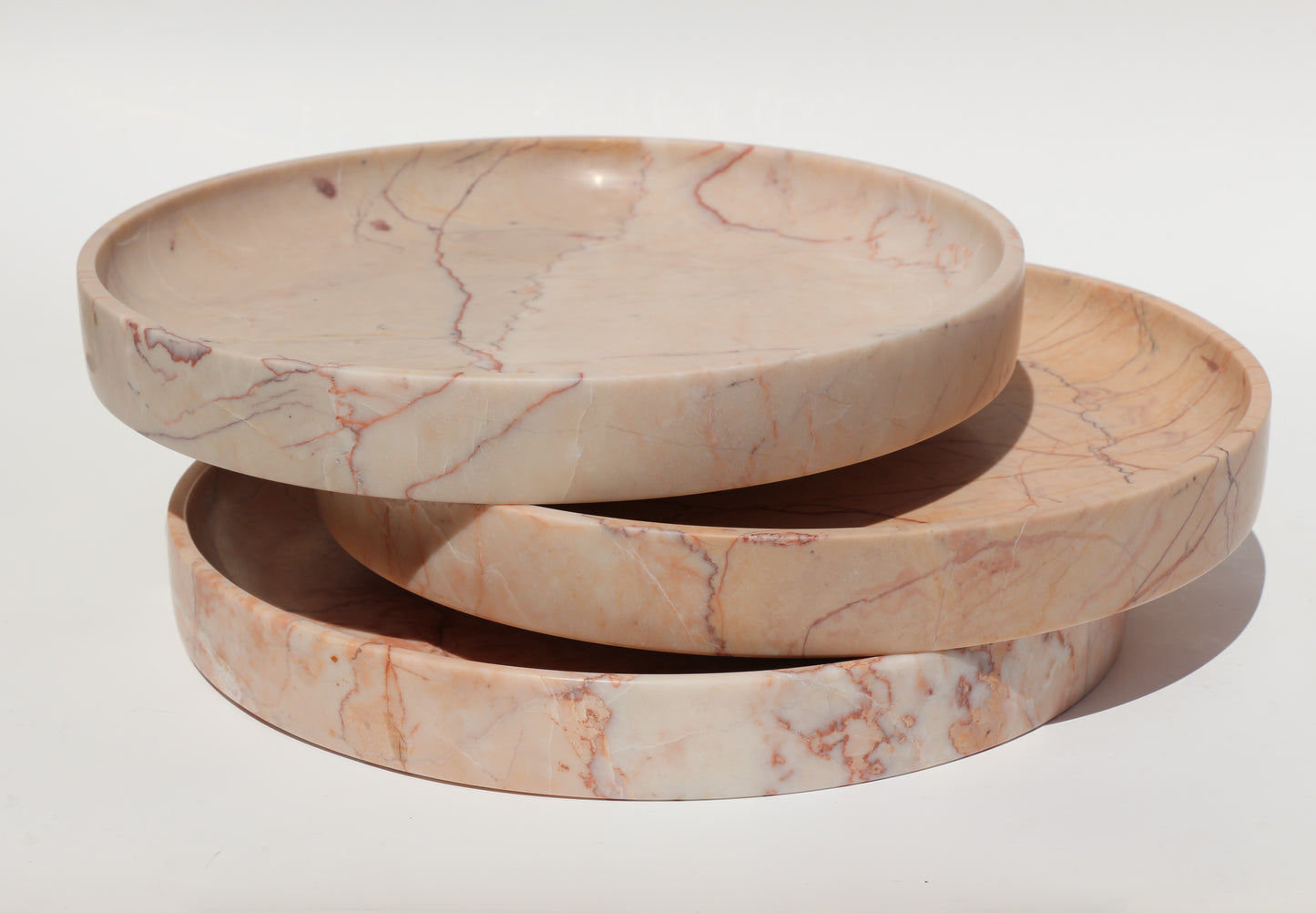 Rose Marble Tray - Round