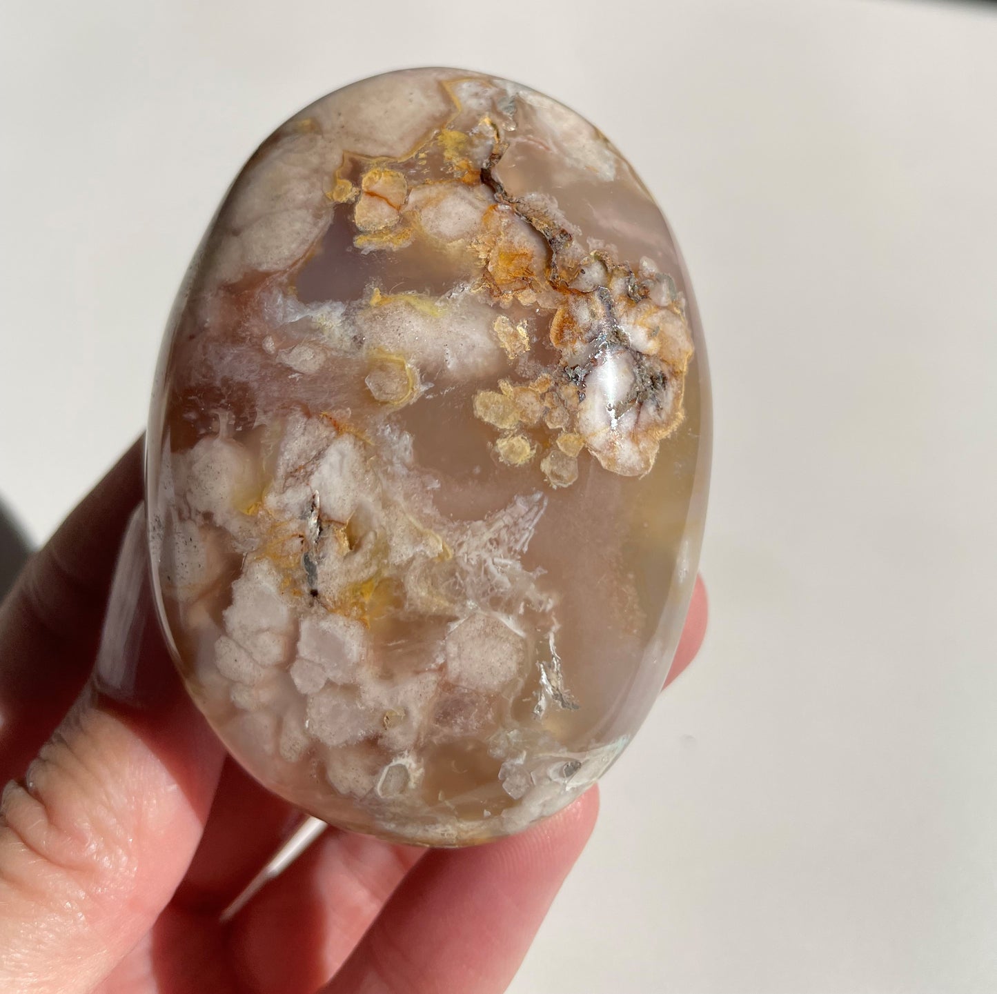 Coral Flower Agate Gallet