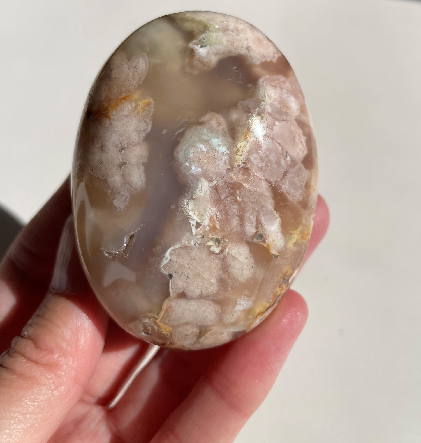 Coral Flower Agate Gallet