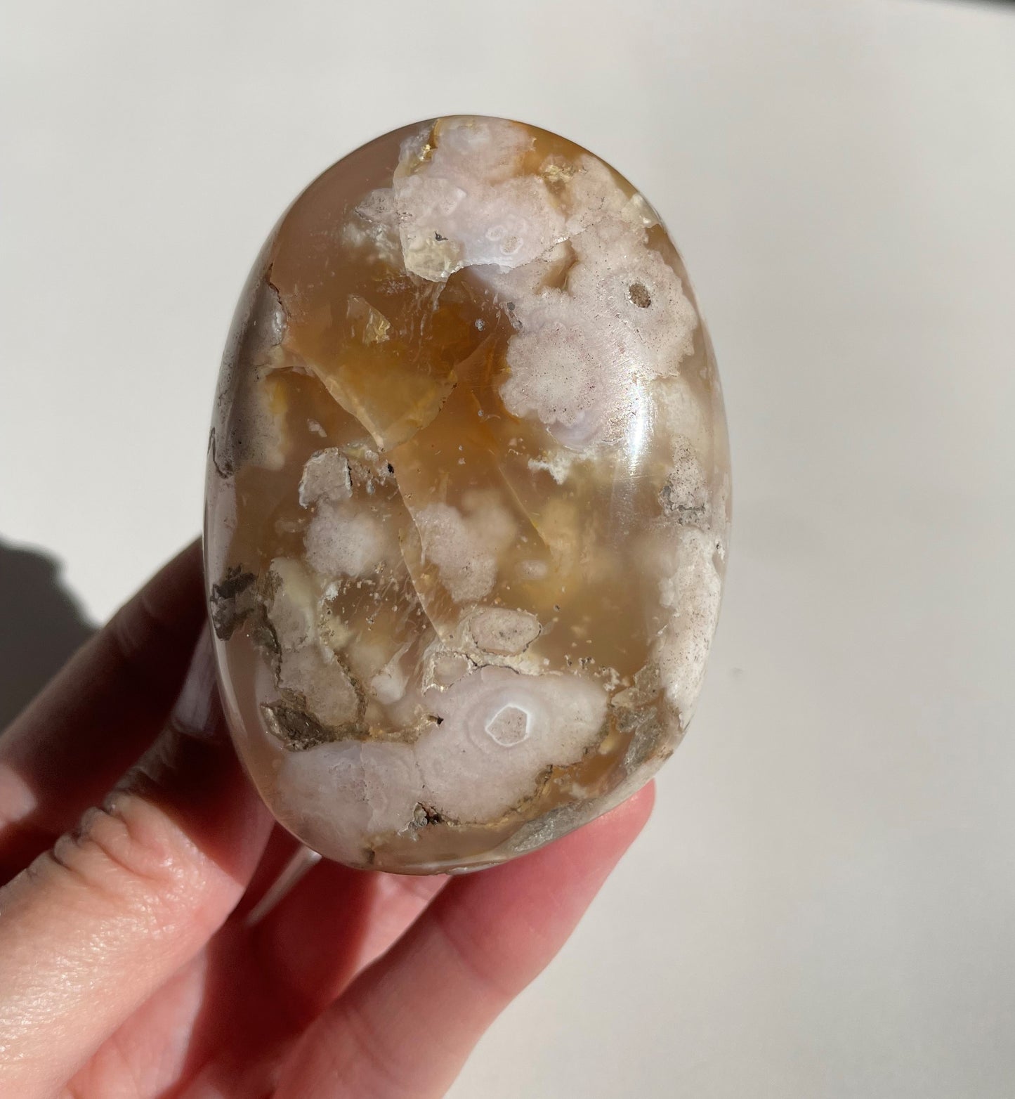 Coral Flower Agate Gallet