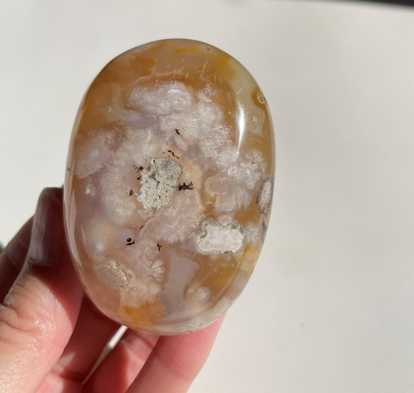 Coral Flower Agate Gallet